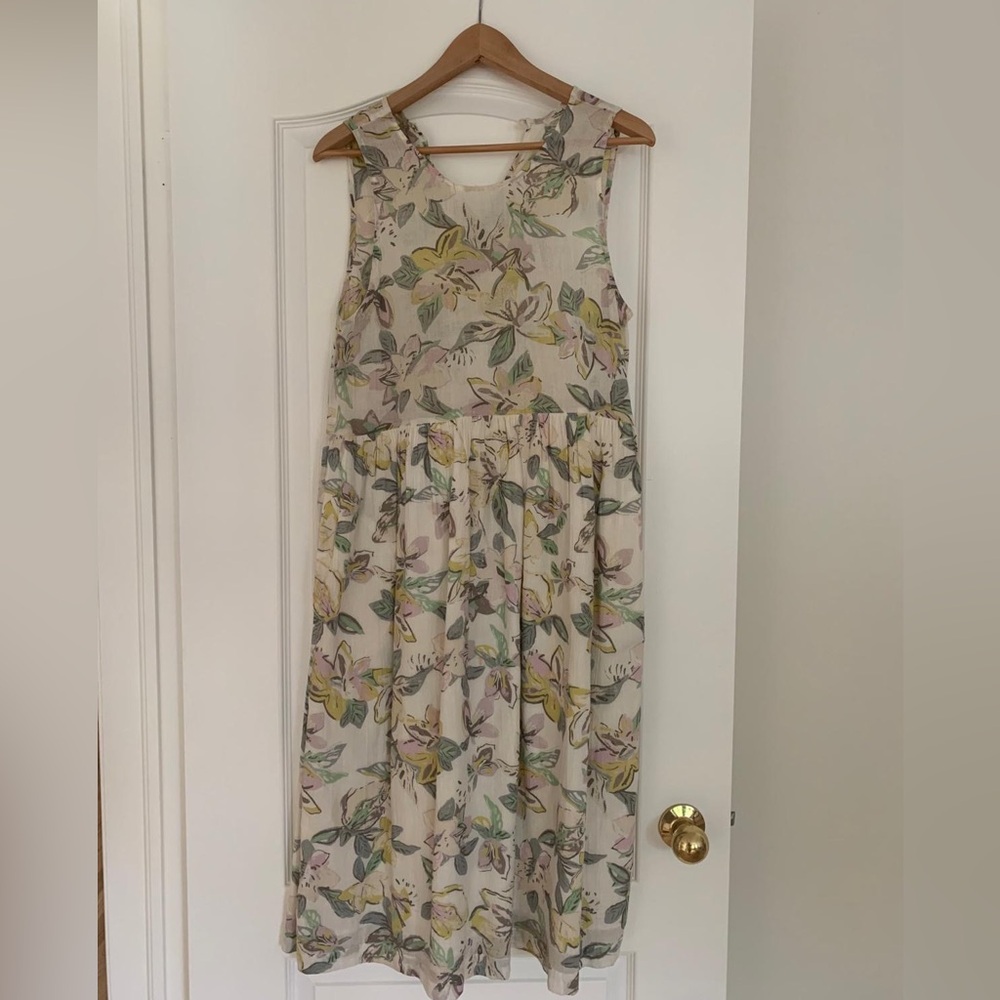 Wilfred Floral Sleeveless Midi Dress